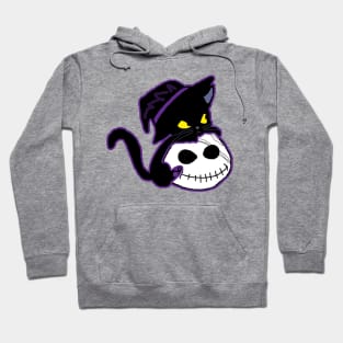 black cat and Pumpkin Hoodie